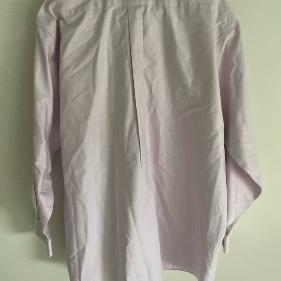 LL BEAN Wrinkle Free Traditional Fit Size 17.5-33 Light Purple - Picture 5 of 5